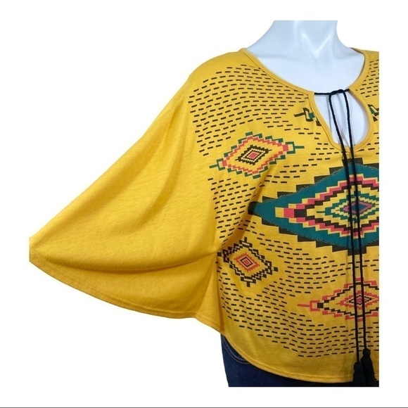 🌻Boho SOUTHWESTERN Butterfly Sleeve Top Blouse - Picture 5 of 7
